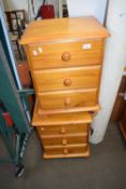 PAIR OF MODERN THREE DRAWER BEDSIDE CABINETS