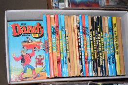 BOX OF BEANO AND DANDY ANNUALS