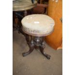 VICTORIAN CIRCULAR TOP PIANO STOOL