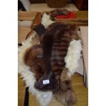 SHEEPSKIN RUG, FUR COLLARS ETC