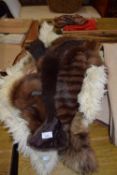 SHEEPSKIN RUG, FUR COLLARS ETC