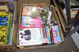 BOX OF MIXED DVDS