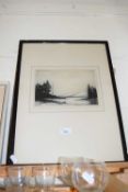 LENNY NORSWORTHY, 'LOCH KATRINE', ENGRAVING, F/G