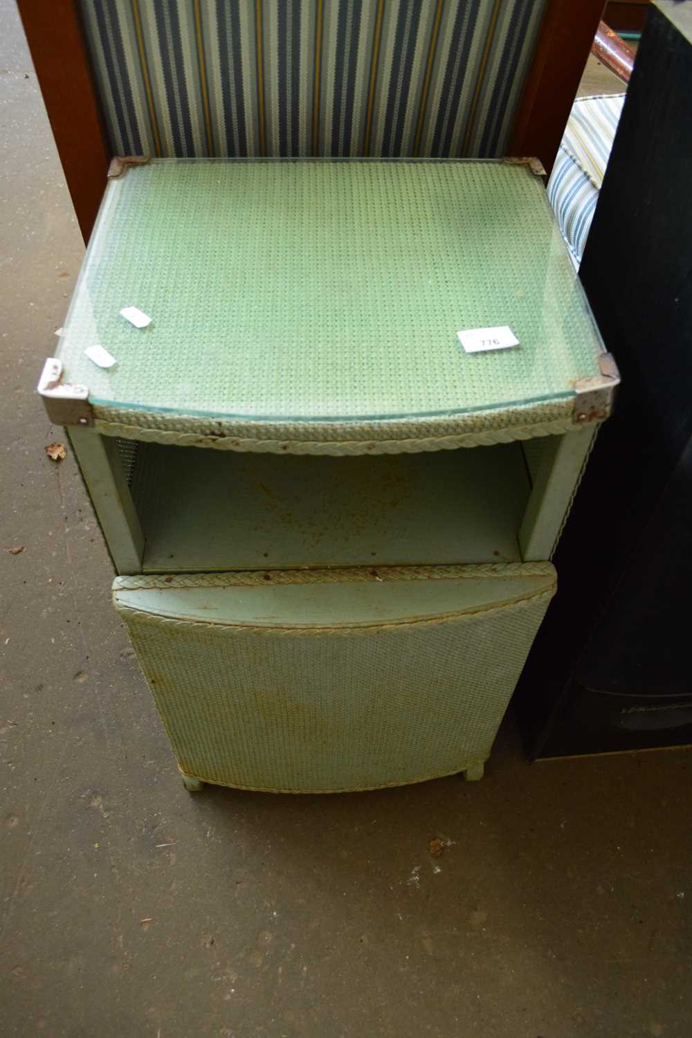 LLOYD LOOM TYPE BEDSIDE CABINET