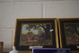 TWO COLOURED PRINTS AFTER GEORGE STUBBS PLUS TWO OTHERS (4)