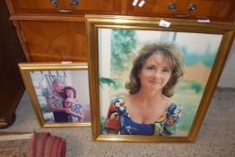 TWO MODERN GILT FRAMED PHOTOGRAPHIC PORTRAITS