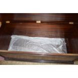 MAHOGANY VENEERED BLANKET BOX, 105CM WIDE