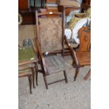 LATE 19TH CENTURY FOLDING CHAIR (FOR RESTORATION)