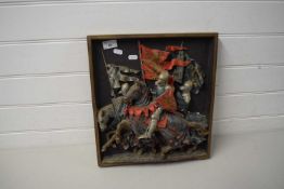 MARCUS REPLICAS WALL PLAQUE 'MEDIEVAL SOLDIERS'