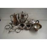 MIXED SILVER PLATED TEA WARES