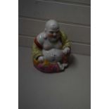 20TH CENTURY CHINESE CERAMIC BUDDHA