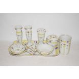 FLORAL DECORATED DRESSING TABLE CHINA SET