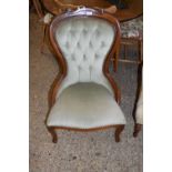 VICTORIAN STYLE BUTTON BACK NURSING OR SIDE CHAIR