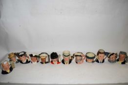 TWELVE ROYAL DOULTON CHARACTER JUGS TO INCLUDE THE GRADUATE, THE GARDENER, JOHN DOULTON, NORTH