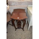 EDWARDIAN MAHOGANY TWO-TIER OCCASIONAL TABLE, 66CM WIDE