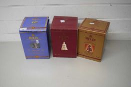 THREE BOXED WADE WHISKEY BELLS TO INCLUDE CHRISTMAS 2000