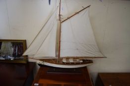 CONTEMPORARY MODEL OF A YACHT