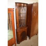 REPRODUCTION ASTRAGAL GLAZED CORNER CABINET