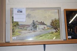 EDWARD H SIMPSON STUDY OF SALTERGATE INN, PICKERING NORTH YORKSHIRE, WATERCOLOUR, FRAMED AND