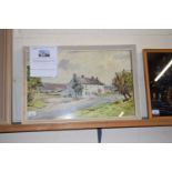 EDWARD H SIMPSON STUDY OF SALTERGATE INN, PICKERING NORTH YORKSHIRE, WATERCOLOUR, FRAMED AND