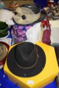 LADIES HATS, HAT BOXES ETC