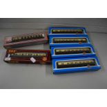 00 GAUGE MODEL RAILWAY, MIXED AIRFIX AND LEMA CARRIAGES
