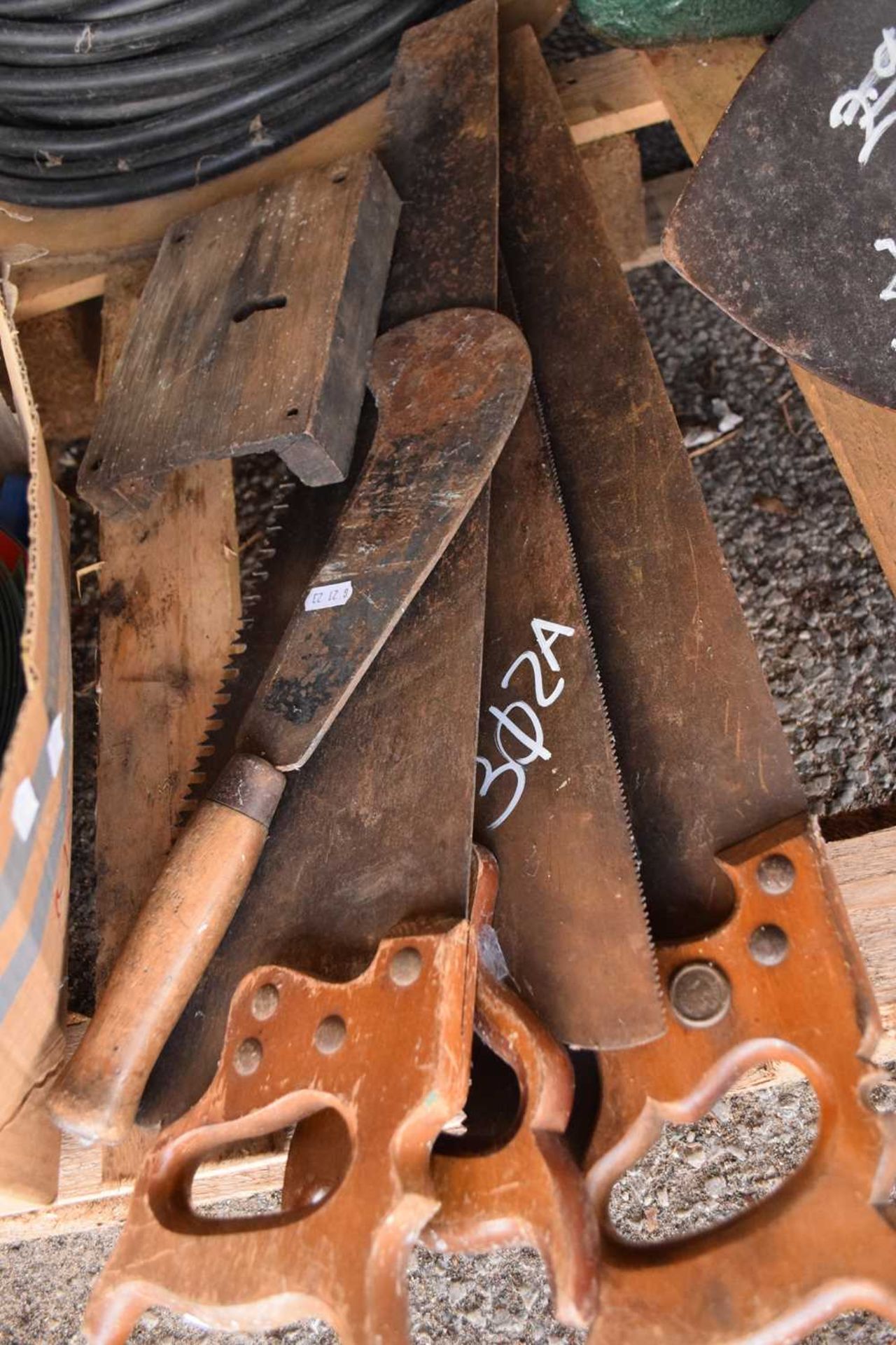 3 vintage hand saws