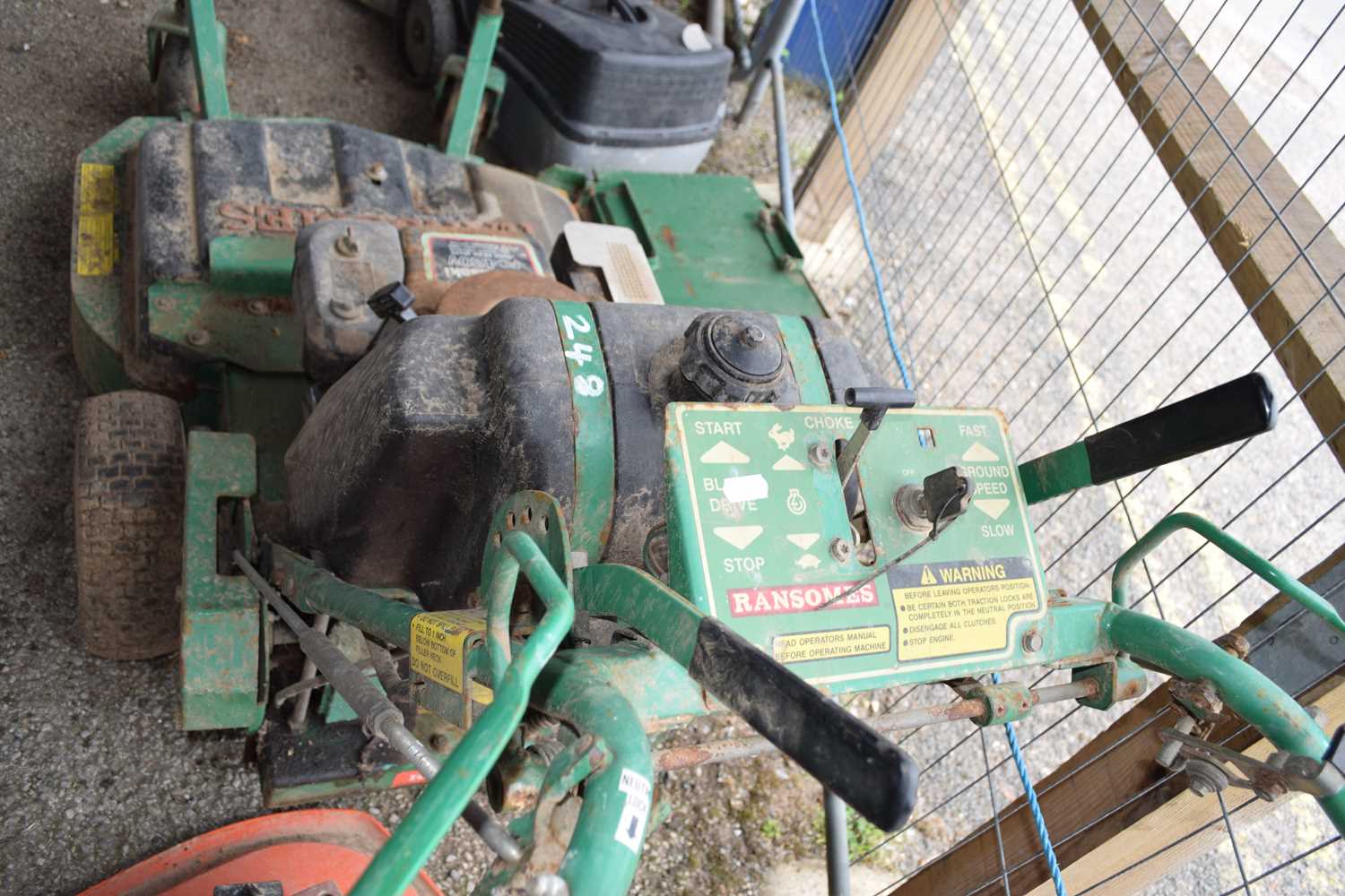 Ransomes walk behind rough cut mower with a Kawasaki FC420v petrol engine - Image 3 of 3