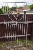 Metal garden gate, width approx 92cm, height 180cm