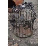 Decorative metal bird cage