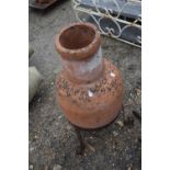 Small terracotta chiminea, height 45cm