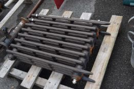 Cast iron radiator, width approx 55cm, height 75cm