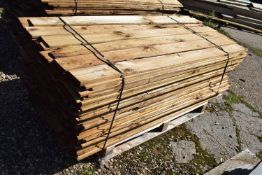 Pallet of feather edge fencing boards, approx 180cm