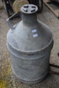 galvanised milk jug