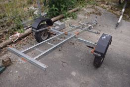 Motorbike trailer, width 135cm, total length 240cm