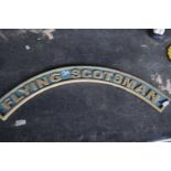 Cast Flying scotsman sign w 60cm