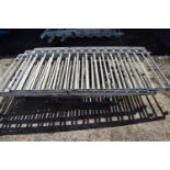 Five decorative metal railings, height 100cm x 210cm