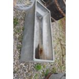 Galvanised water trough, width 120cm, depth 50cm, height 40cm