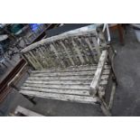 Wooden garden bench, width 150cm