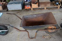 Metal wheelbarrow