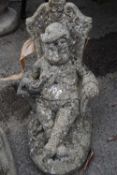 Composite garden statue of a gnome