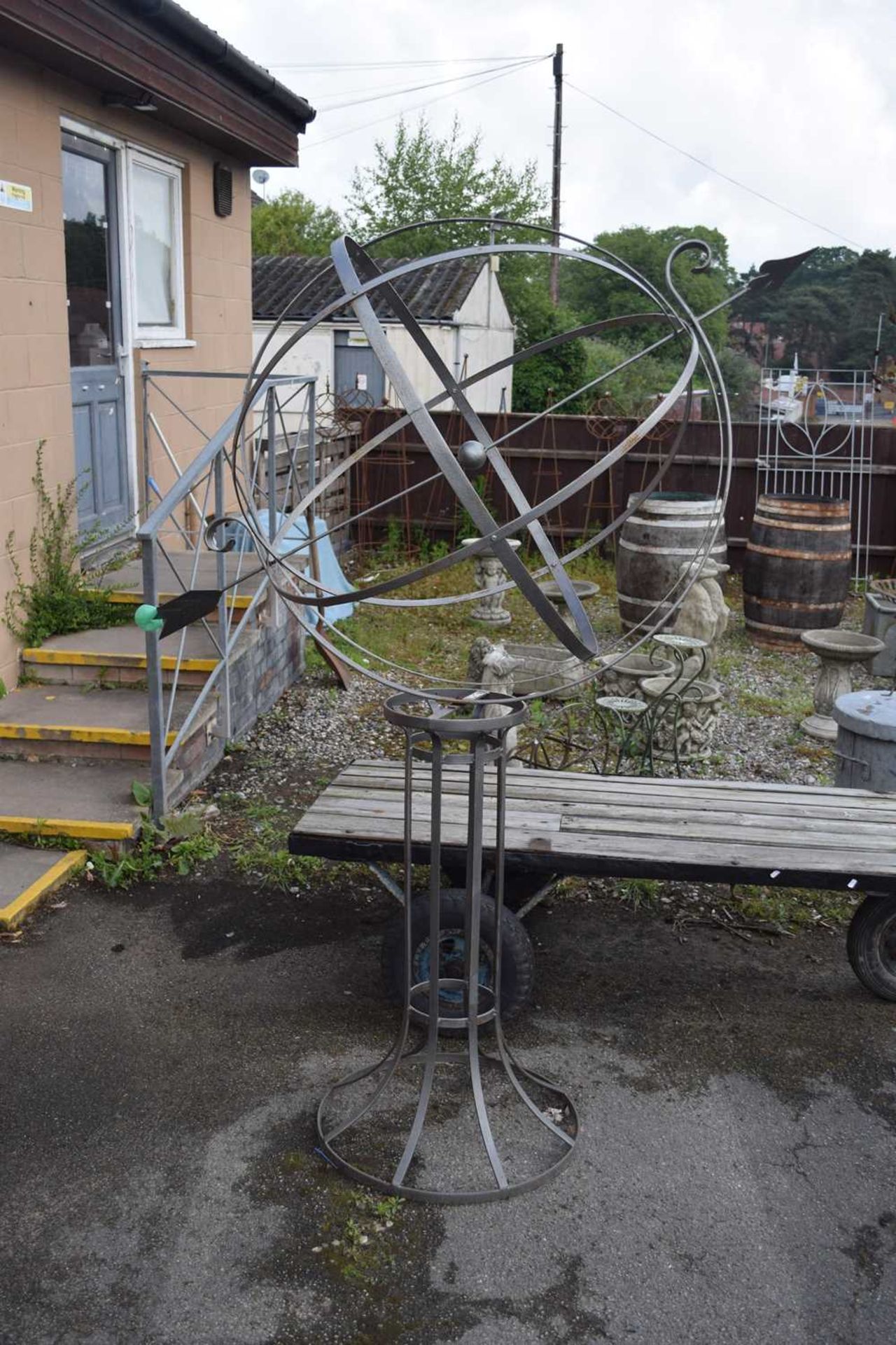 Metal armillary H 200cm approx