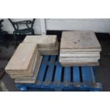 Quantity of paving slabs