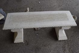 Composite garden bench, width approx 105cm x 35cm