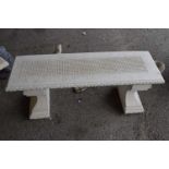 Composite garden bench, width approx 105cm x 35cm