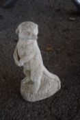 Small composite statue of a meerkat, height approx 30cm