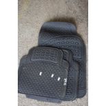 Rubber car mat set