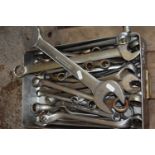 Quantity of heavy duty spanners