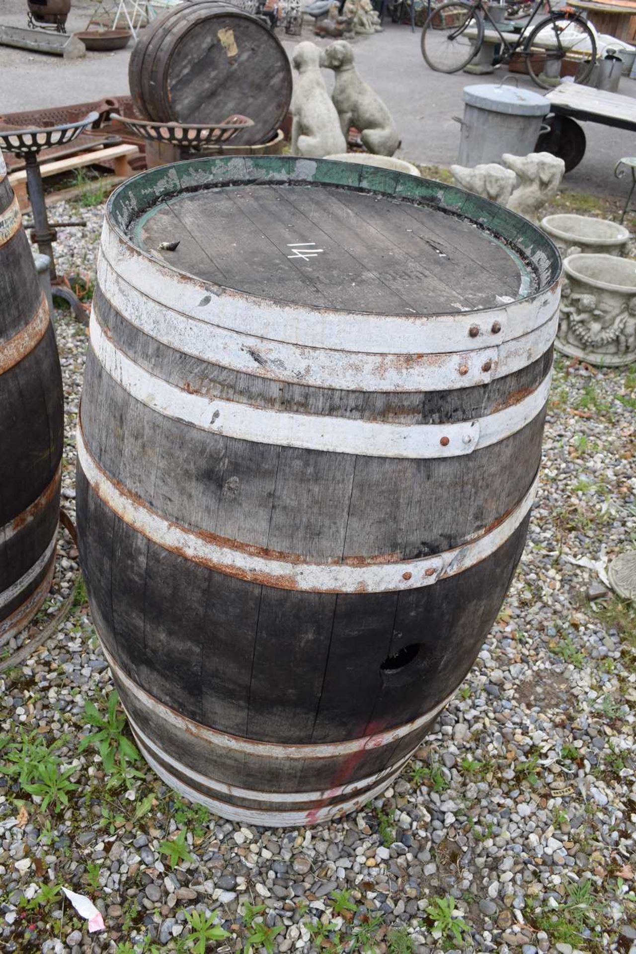 Whisky barrel, height approx 95cm