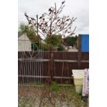 Metal ornamental tree, height approx 230cm